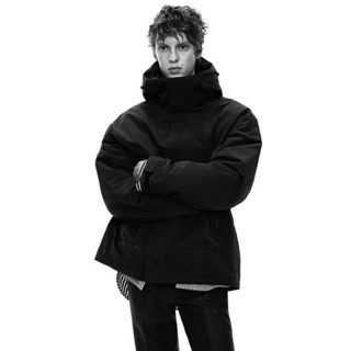 UNIQLO +J聯名人氣款 Hybrid 男裝寬版羽絨連帽外套 436104