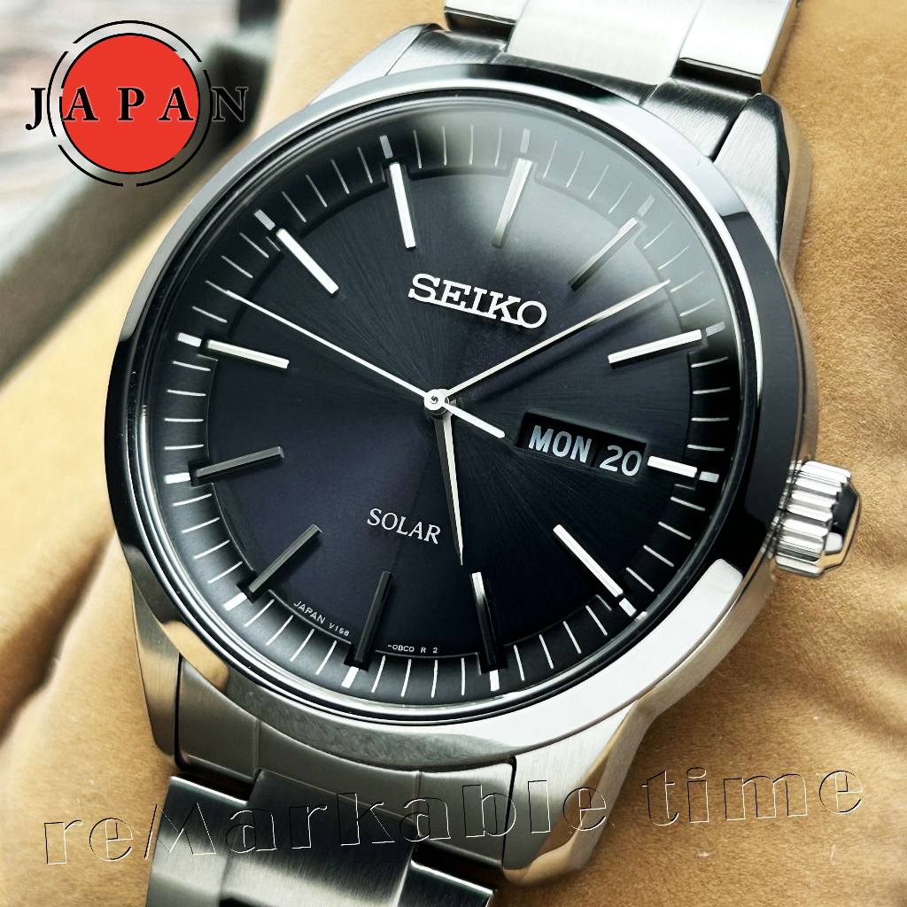 【SEIKO SOLAR】日製光動能藍寶石水晶簡約風男錶SBPX063