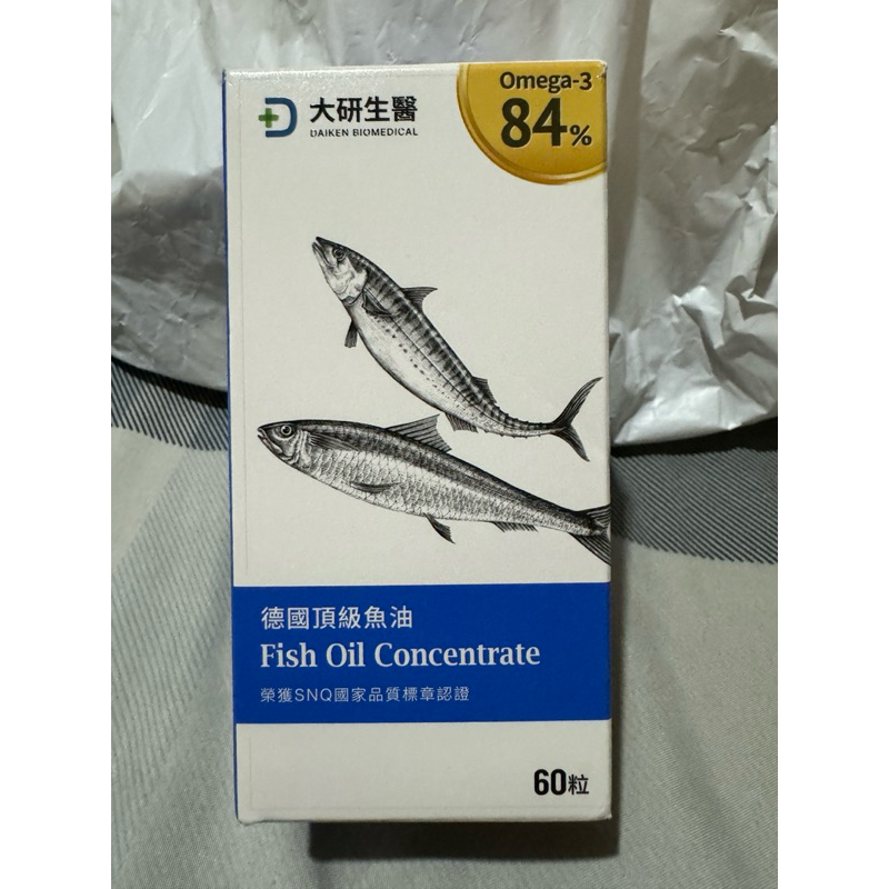 現貨正品 大研生醫 德國頂級魚油軟膠囊（60粒/瓶）2026.01