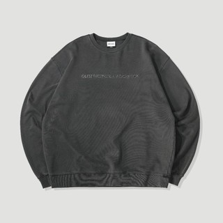 【QUEST】現貨 QUEST GLOBE SWEATSHIRT 素面 電繡 地球 水洗 大學T 黑色