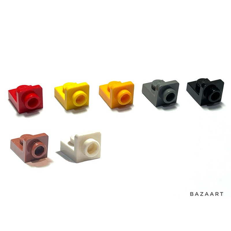二手樂高 LEGO 反向側接轉向 平板 側轉 轉向 轉向磚 托架 黃色 紅色 亮橘 黑色 深灰 紅棕色 白色 36840