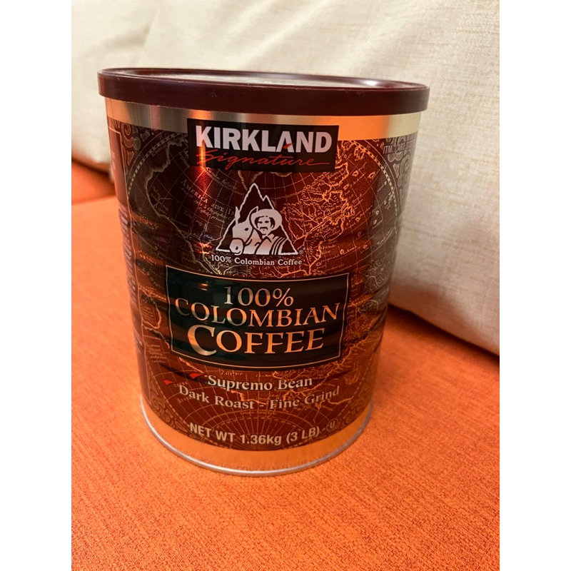 KIRKLAND 哥倫比亞濾泡式咖啡粉一瓶1360g   579元--可超取付款（限2罐）