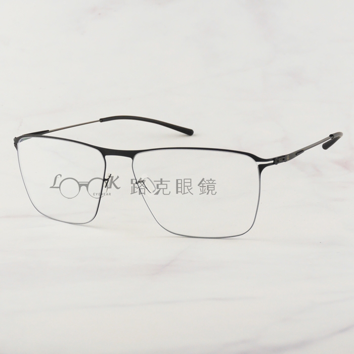 【LOOK路克眼鏡】IC! BERLIN 光學眼鏡 方框 黑 賓士聯名款 MB08