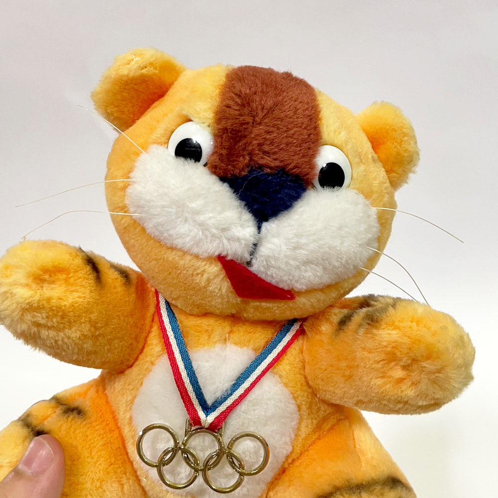 收藏品 早期 韓國 奧運 多力 老虎 娃娃 玩偶 布偶 1988 復古