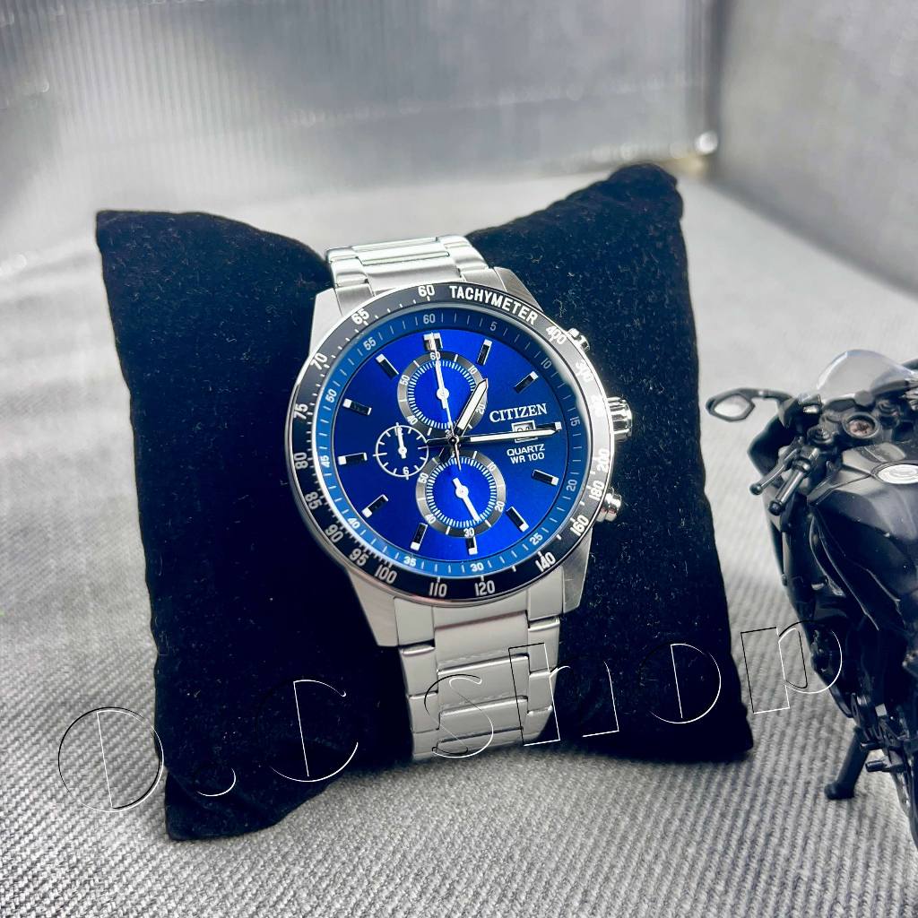 【CITIZEN 石英手錶】流行時尚計時男錶款AN3600-59L