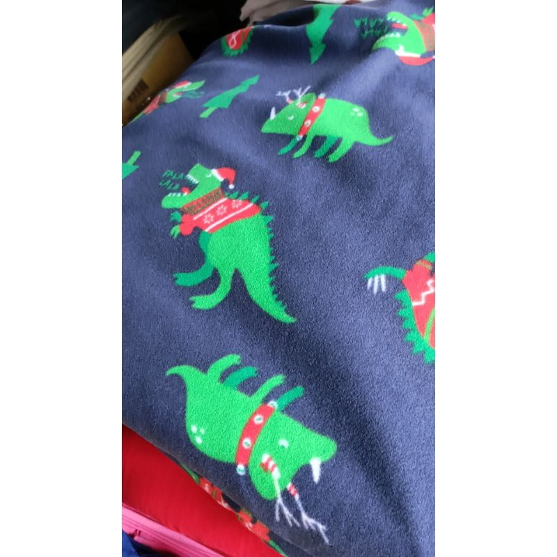 聖誕樹恐龍1碼100元刷毛搖粒絨布柔軟