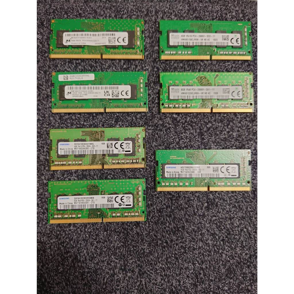 筆電記憶體 DDR4 2666 RAM記憶體 4G/8G/16G 拆機良品