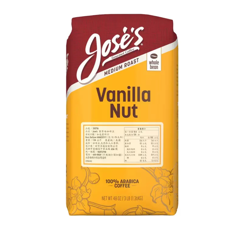 Jose's 香草味咖啡豆 1.36公斤 好市多代購/好市多咖啡豆