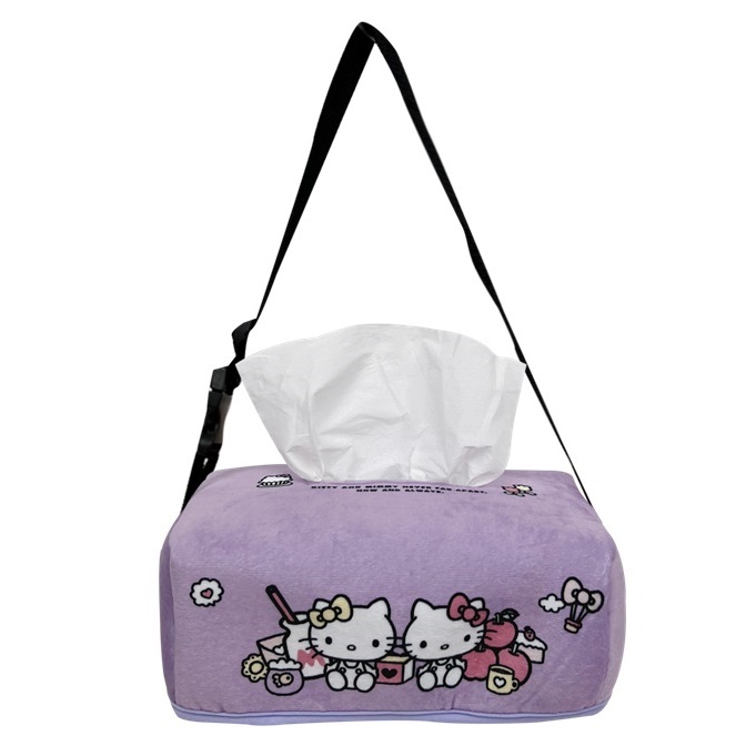 Hello Kitty CUTIE LAND樂園系列面紙盒套袋(可吊掛車內頭枕) PKTD019V-03