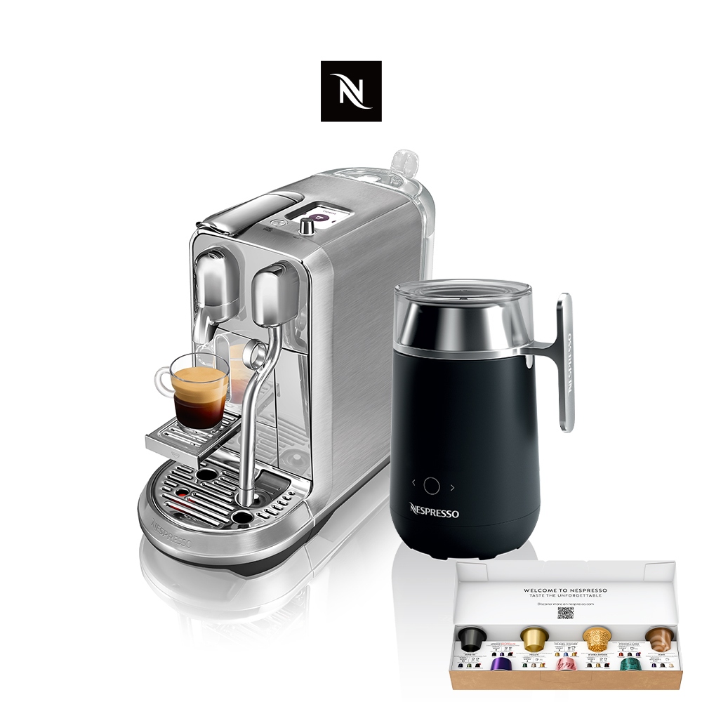 【Nespresso】膠囊咖啡機Creatista Plus(金屬色)Barista咖啡大師調理機組合(贈咖啡組)