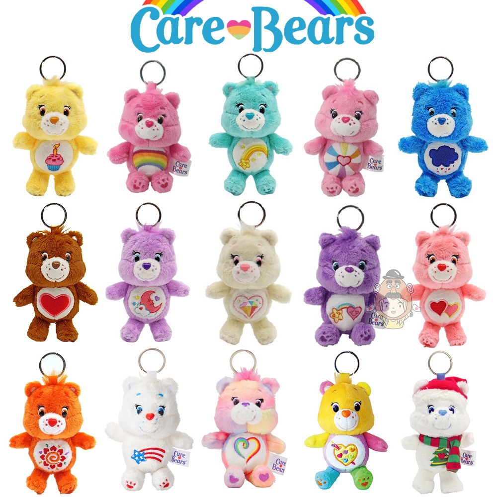 雀斑日鋪❤️現貨【CAREBEARS吊飾】日本正版 彩虹熊 Care Bears 愛心熊 療癒 可愛造型 絨毛娃娃 吊飾