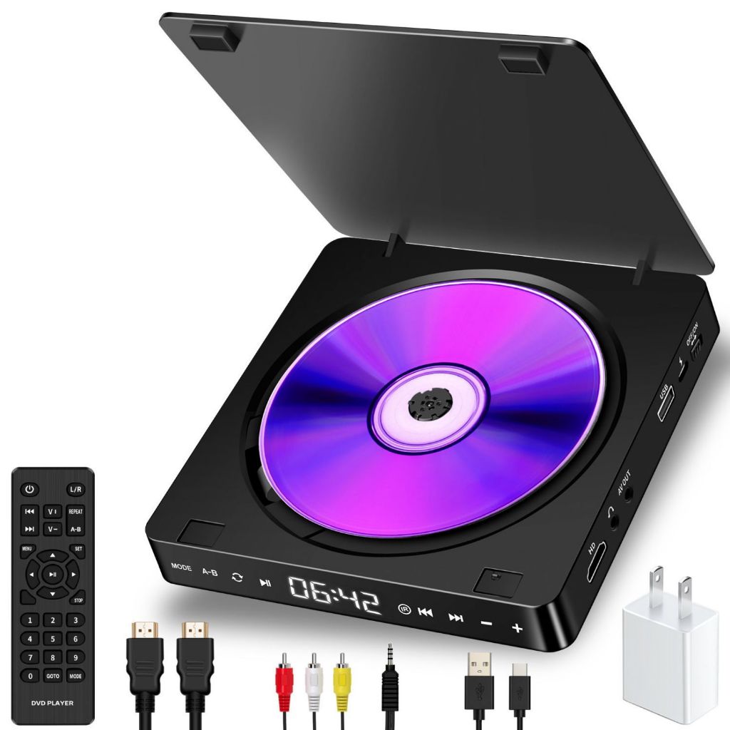 家用dvd 播放機 便攜式1080P高清vcd影碟機兒童電影光盤cd機播放器