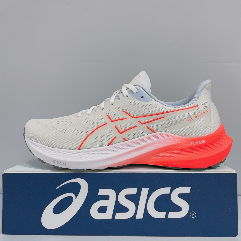 ASICS GT-2000 12 男生 白橘 百年紀念款 舒適 緩震 彈力 運動 慢跑鞋 1011B691-101