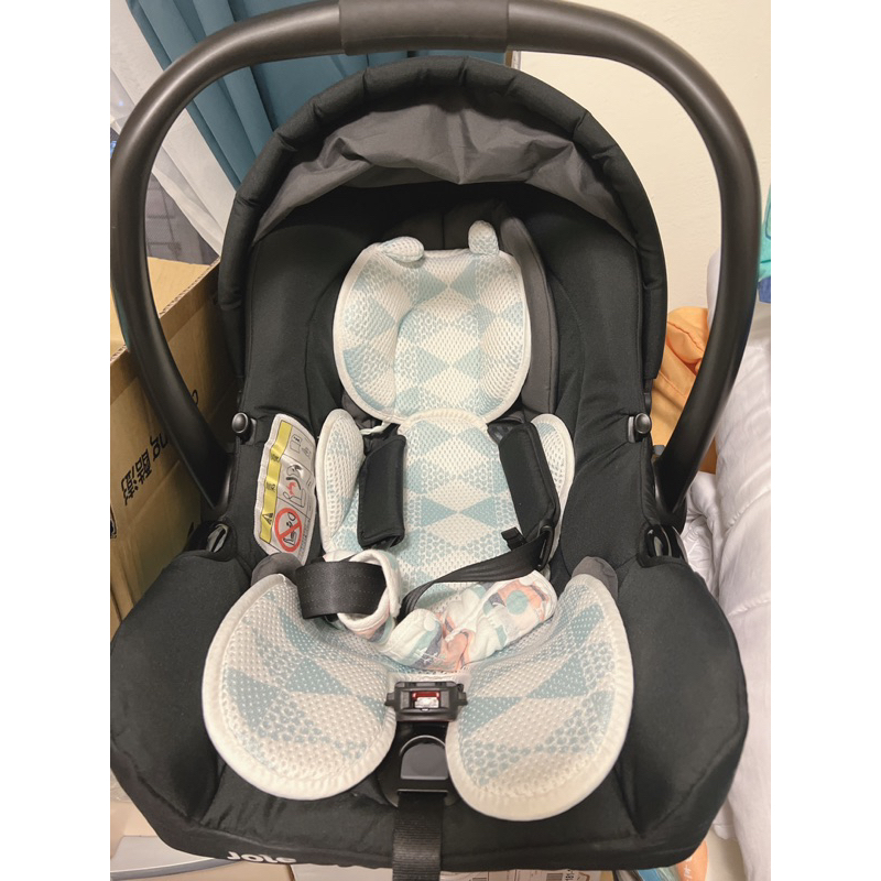 二手-joie gemm嬰兒提籃式汽車安全座椅.贈防疫罩防蚊罩