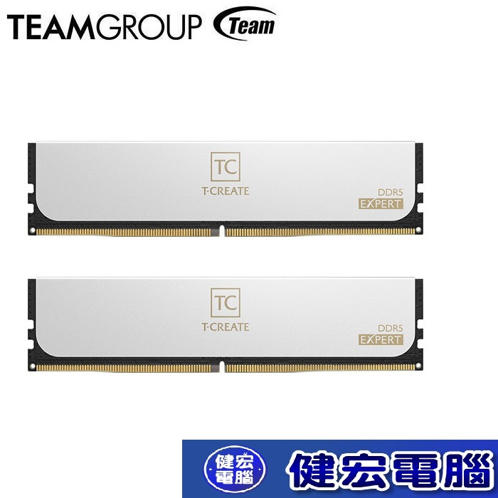 TEAM 十銓 EXPERT/引領者 DDR5 桌上型記憶體 黑 32GB(2x16GB) 6000MHz CL30