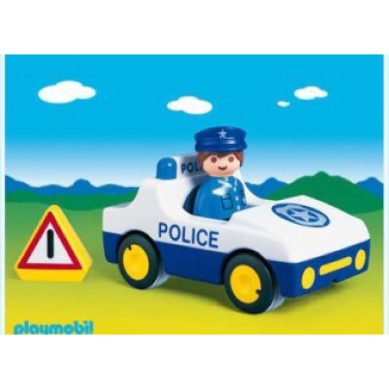 鍾愛一生 德國玩具 Playmobil  摩比 6737 123系列 警察車