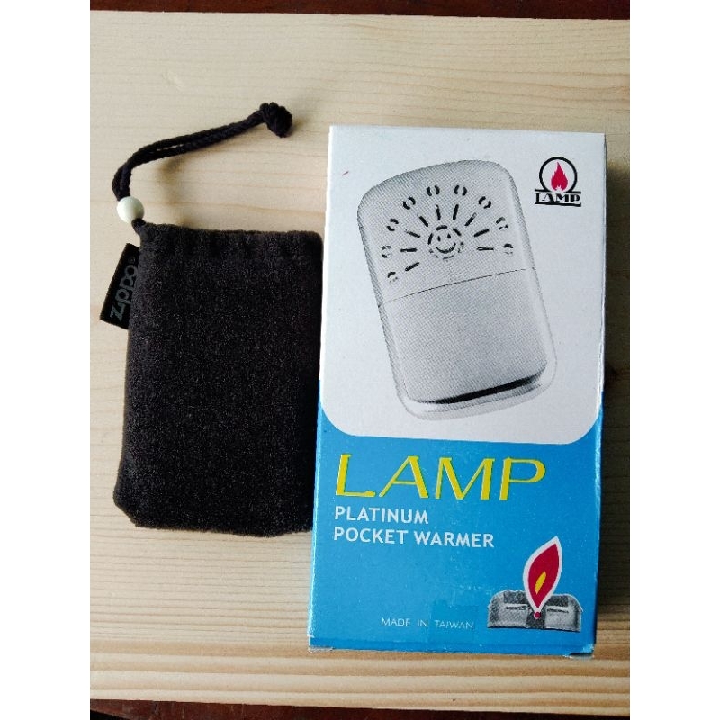 ZIPPO美版迷你白金懷爐+LAMP微笑白金懷爐盒裝新品