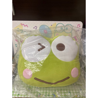 Sanrio三麗鷗大眼蛙皮皮蛙keroppi大臉抱枕靠墊坐墊特價