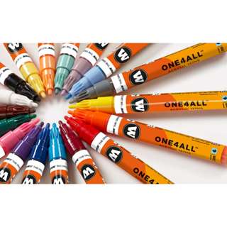 德國進口 MOLOTOW 魔樂塗 ONE4ALL 水性壓克力麥克筆 2mm 單色 模型塗裝 壓克力墨水【汶採】