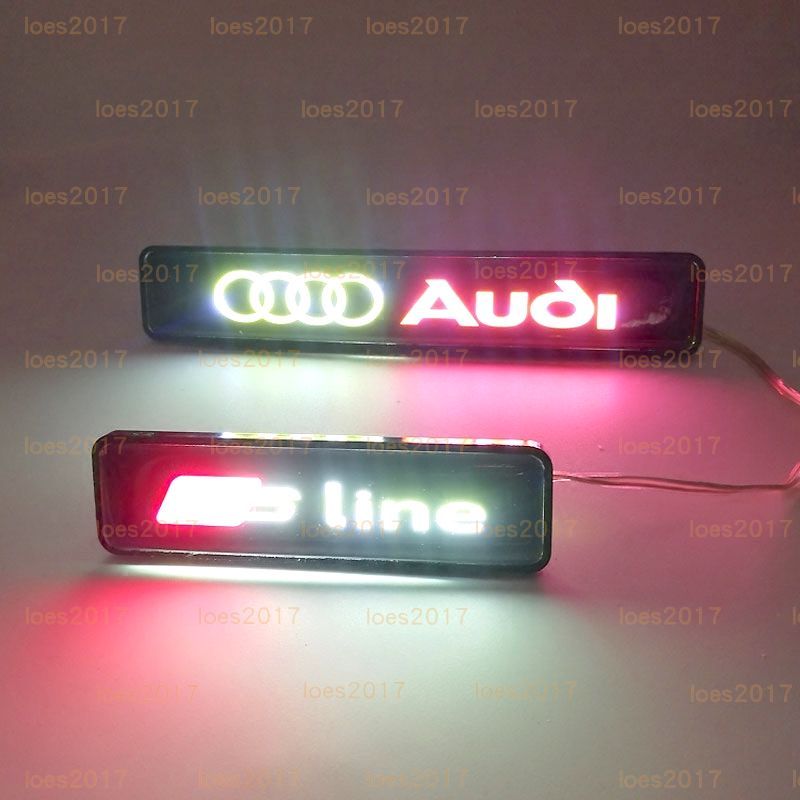 LED AUDI 奧迪 中網標 水箱罩標 發光 前標 改裝 A1 A3 A4 A5 A6 A7 Q3 Q5 Q7 TT