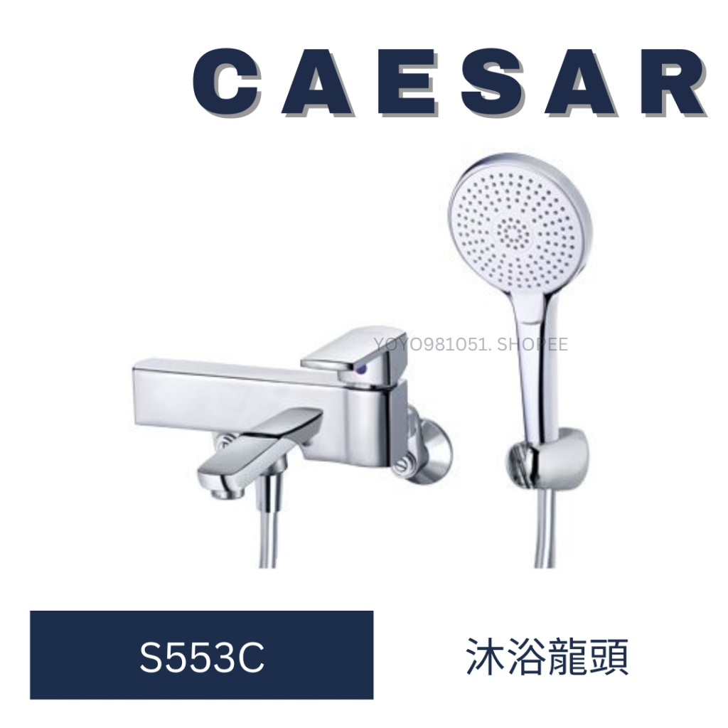 caesar 凱撒衛浴 S553C 不鏽鋼淋浴龍頭組 不鏽鋼 龍頭 沐浴龍頭 蓮蓬頭 淋浴龍頭