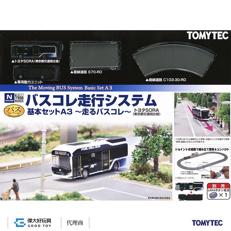 【預購】TOMYTEC 313977 自走巴士走行套組A3＜TOYOTA SORA 東京都交通局仕樣＞