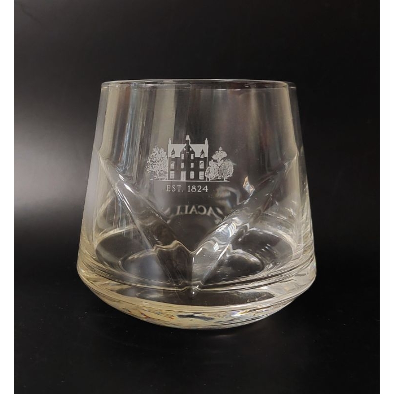 Macallan 麥卡倫 盒裝質感立體V紋造型 威士忌杯 烈酒杯