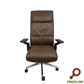 『PRO ChAIR椅子多』Chair 確爾克 皮革 主管椅 總裁 經理 辦公椅 電腦椅 卡其色 金屬腳 免運 免組裝