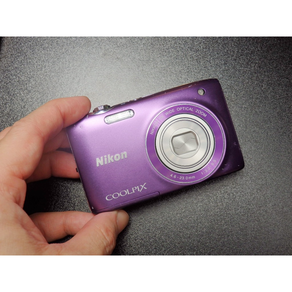 &lt;&lt;老數位相機&gt;&gt;NIKON COOLPIX S3100 ( CCD / 防手震 / 廣角5倍變焦/紫)