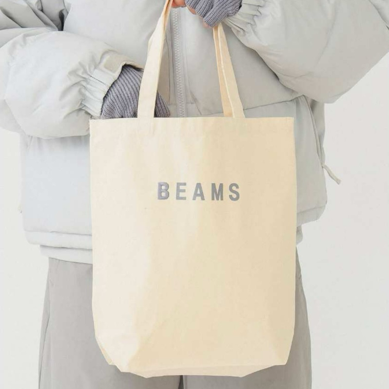 BEAMS JAPAN | BEAMS TOTE 24SS 刺繡帆布袋