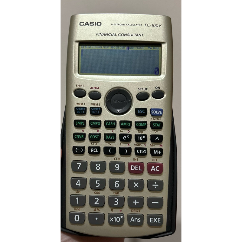 【現貨實拍】CASIO 卡西歐 FC-100V 財務型計算機（金色）