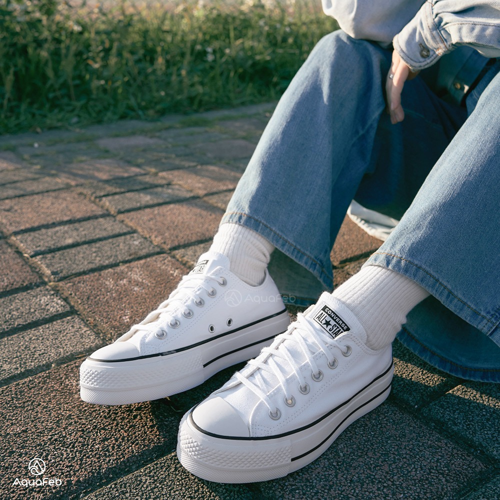 Converse Ctas Lift 白 低筒 厚底 帆布 增高 休閒鞋 560251C