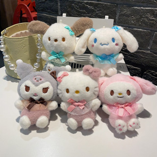現貨🧸Q毛復古風😍三麗鷗玉桂狗 庫洛米 帕恰狗 大耳狗 美樂蒂 凱蒂貓kitty毛絨掛件 吊飾 娃娃公仔 批發玩偶鑰匙扣