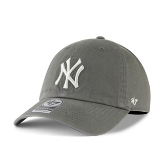 【47 brand】MLB NY 紐約 洋基 鐵灰色 軟板 老帽 棒球帽 穿搭 潮流【ANGEL NEW ERA】