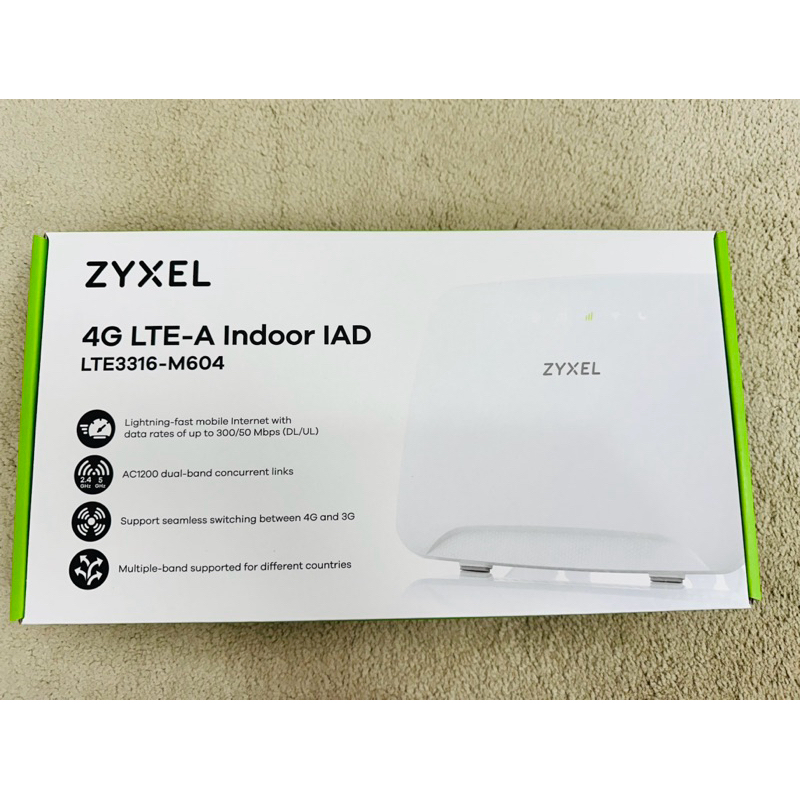 全新_Zyxel 合勤室內型4G寬頻路由器 LTE3316-M604