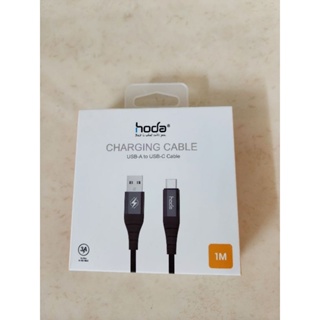 〔Hoda〕 W3編織Type-C to USB數據線3A 100cm傳輸線 黑色