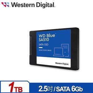 WD 藍標 SA510 1TB 2 . 5吋SATA SSD • 連續讀取速度高達  560MB / s、連續寫入速度高