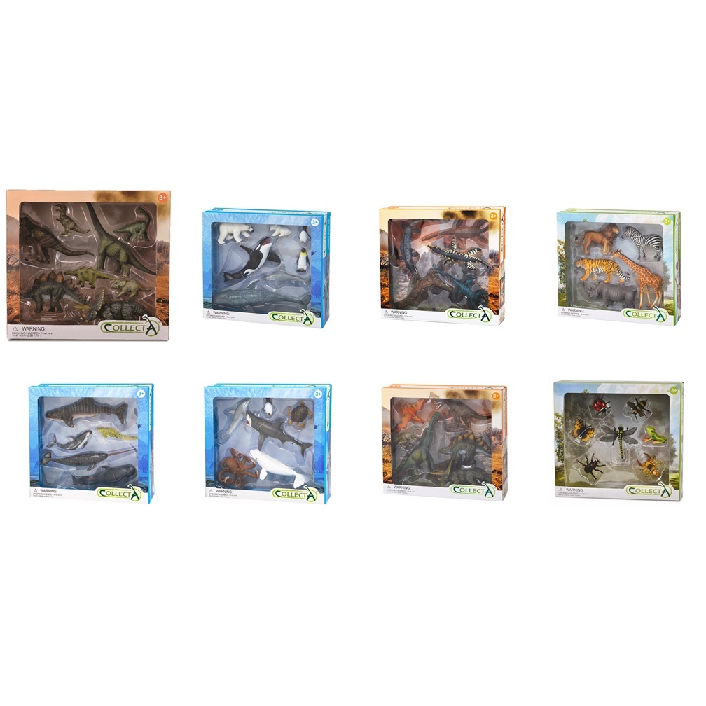 MD嚴選 小牛津-collectA 恐龍動物寶寶禮盒(8入組)、collectA 昆蟲禮盒組、collectA 海洋生物