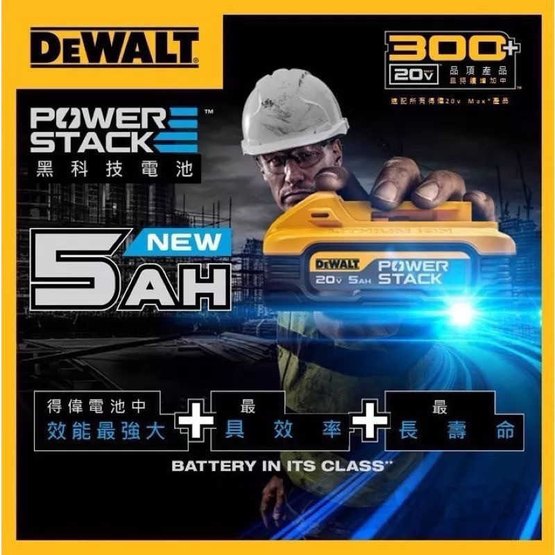 附發票 DEWALT得偉 原廠 平輸 黑科技 電池 20V MAX 5.0AH 電池  DCBP520