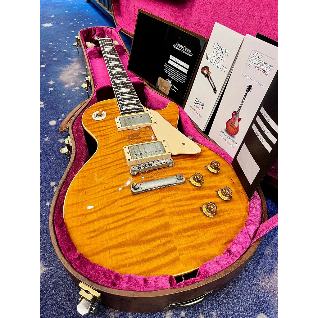 二手SS美品｜Gibson Les Paul ‘59 Reissue R9 VOS 琴況超新 附原廠硬盒文件【世品樂器】