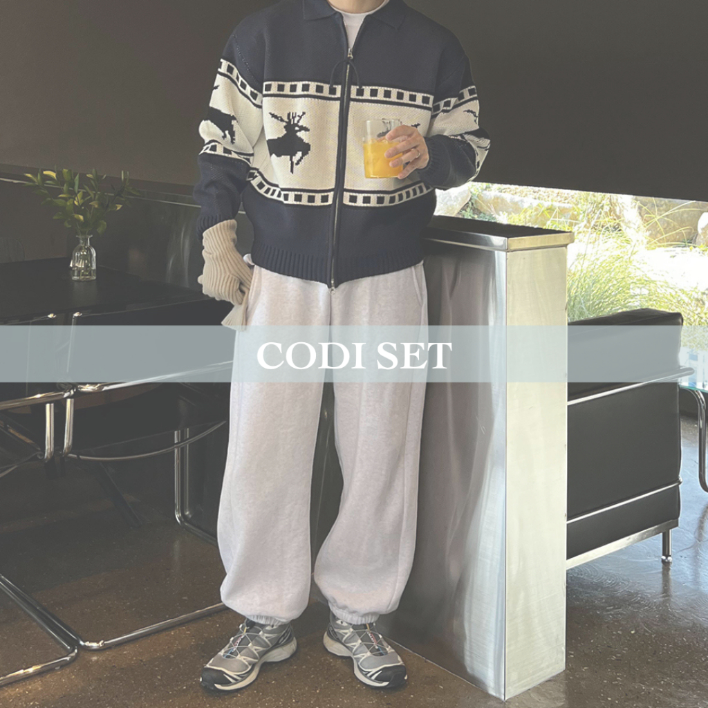 【Metanoia】Codi-Set 針織外套 + 棉褲