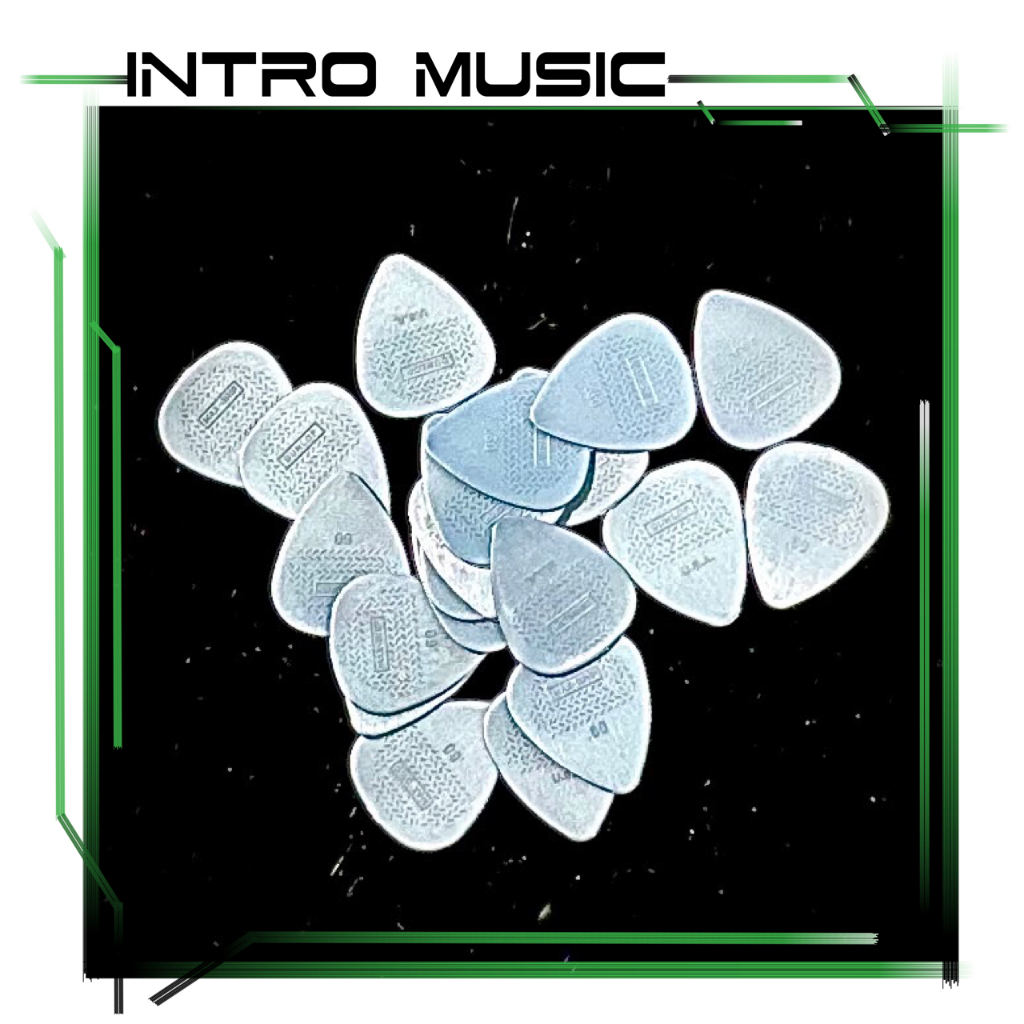 INTRO MUSIC || DUNLOP MAX-GRIP NYLON STANDARD 449R 粒面止滑 Pick