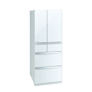 MITSUBISHI 三菱 470公升 日本製 玻璃全鏡面美型六門冰箱 水晶白/水晶杏 MR-WX47LF