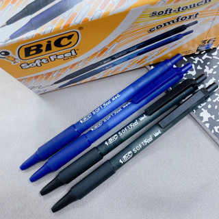 🇺🇸【現貨】Bic Soft Feel Ball Pens Med. 圓珠按壓筆 美國銷售冠軍 超好寫 黑/藍 原子筆
