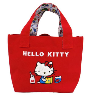 【震撼精品百貨】凱蒂貓_Hello Kitty~日本SANRIO三麗鷗 KITTY棉質迷你手提袋 (復古系列)