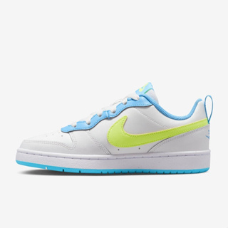 胖達）NIKE COURT BOROUGH LOW 2 GS 大童 BQ5448-122 白藍黃 女