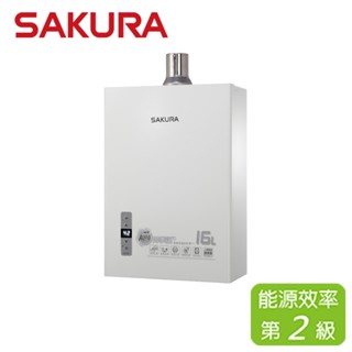 SAKURA 櫻花 16L 四季溫智慧恆溫熱水器 DH-1631F(LPG/FE式)桶裝瓦斯