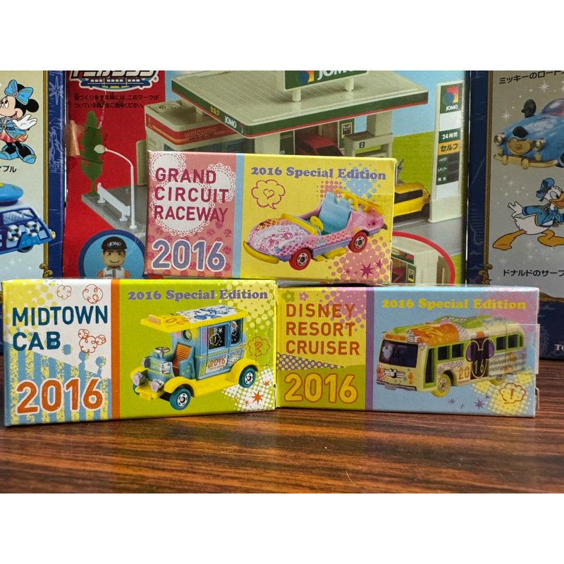 Tomica 日本東京迪士尼樂園 2016 新年 新春 巴士 跑車 老爺車 （合售）