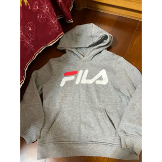 FILA 7T 灰色刷毛帽T