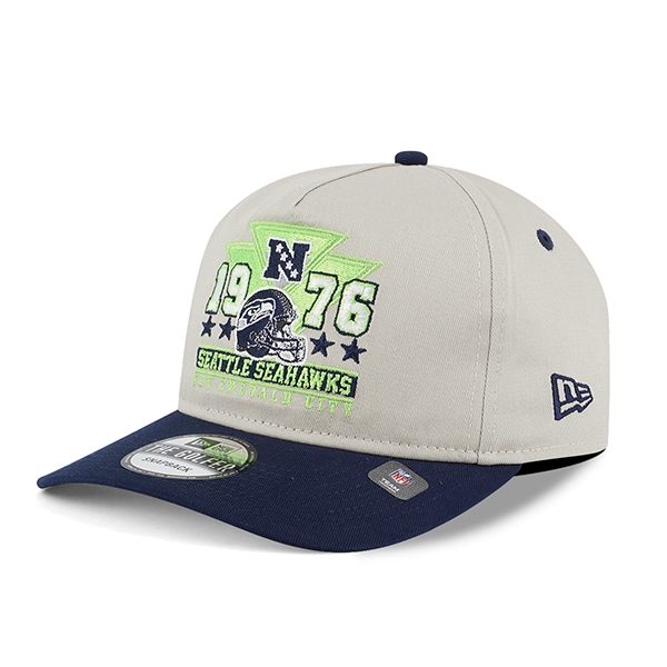 【NEW ERA】GOLFER NFL 西雅圖 海鷹 創立年 米白 雙色 軟板 卡車帽【ANGEL NEW ERA】